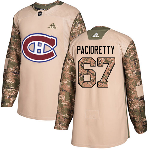 Adidas Canadiens #67 Max Pacioretty Camo Authentic Veterans Day Stitched NHL Jersey - Click Image to Close